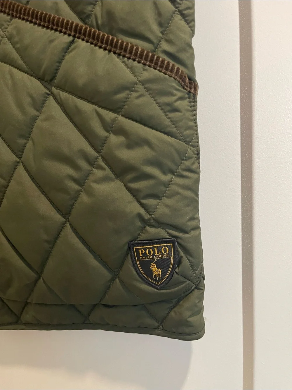 Polo by Ralph Lauren Olive Quilted Utility Vest